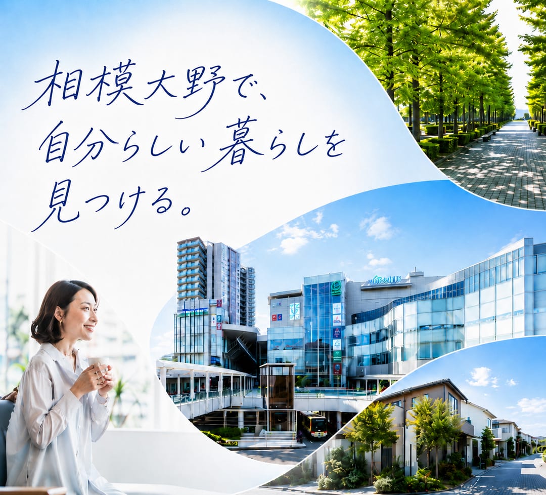 相模大野で、自分らしい暮らしを見つける。住まいの購入・売却のノウハウから街の魅力まで、相模大野での暮らしをサポートします。